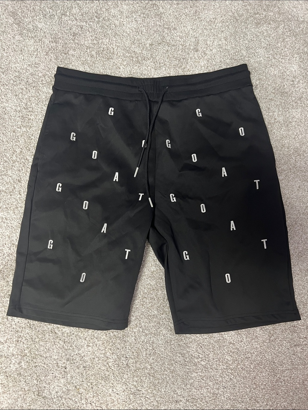 Kids Black GOAT Logo Athletic Shorts